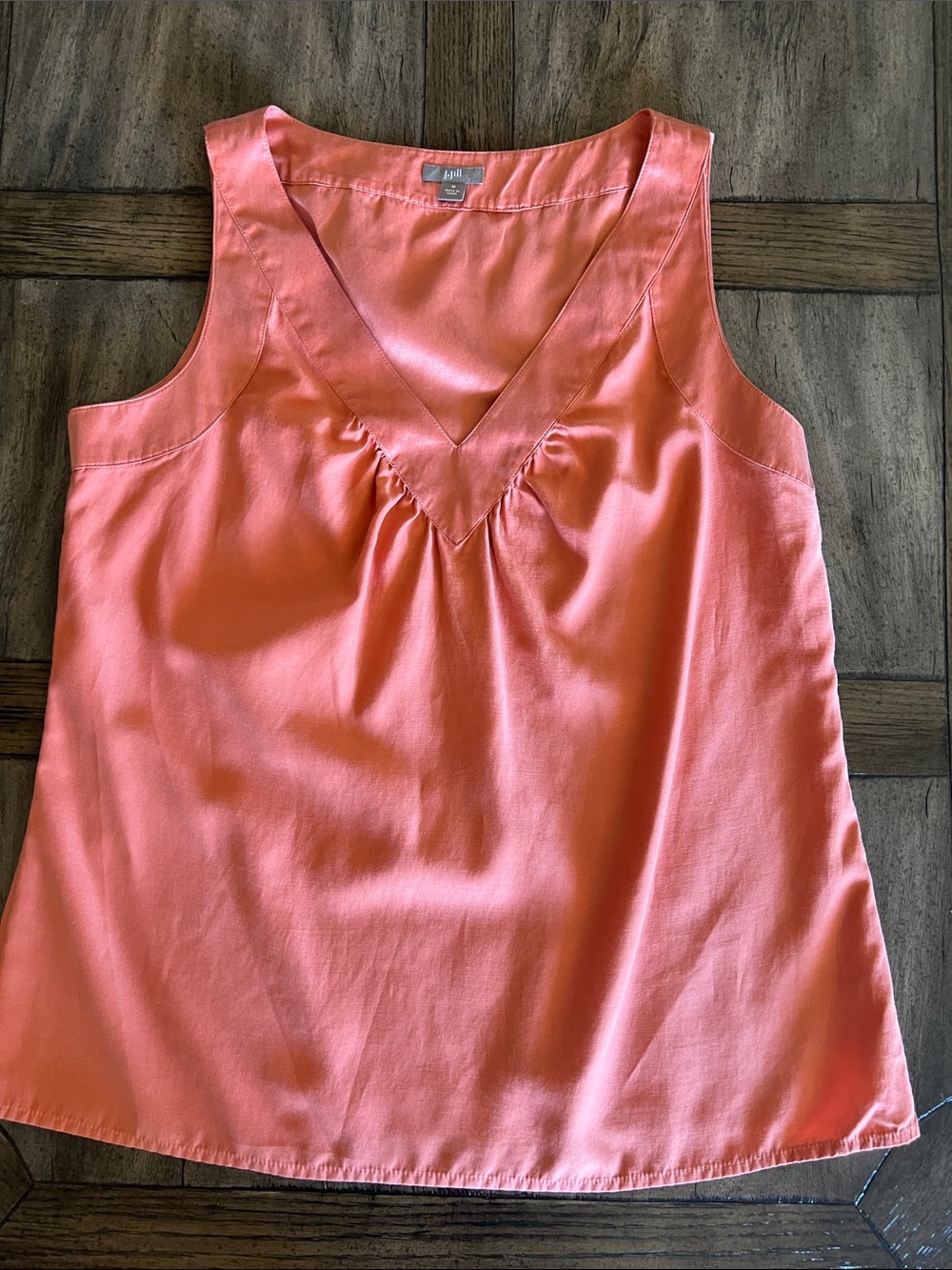 J. Jill Coral V-Neck Sleeveless Top